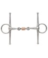 SHIRES FULL CHEEK COPPER PEANUT SNAFFLE 6328